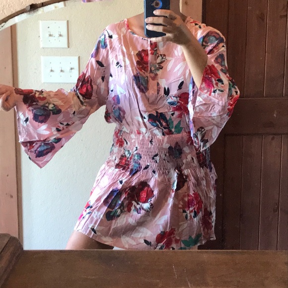 Pink Floral Pattern Dress - Picture 4 of 6